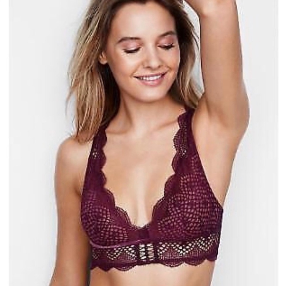 Victoria’s Secret Very Sexy Mesh & Lace Bralette . Size Medium. NWT